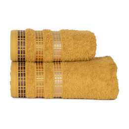 LUXURY · Ręcznik frotte · 70x140 cm · kolor złoty miodowy