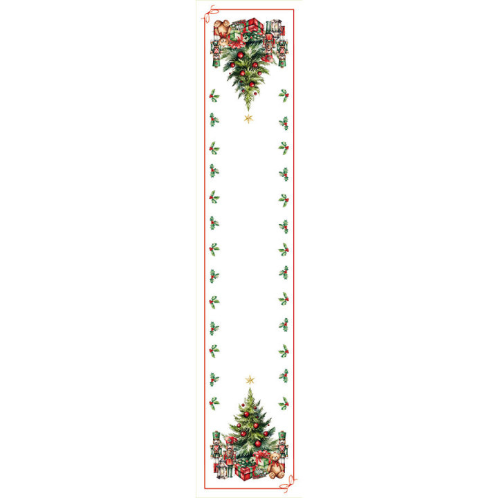 Bieżnik świąteczny ŚWIĄTECZNE PREZENTY 38x180 cm
