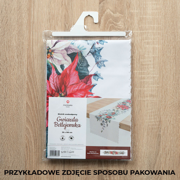 Obrus świąteczny SZKOTI krata zielona 140x220 cm