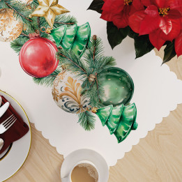 Bieżnik świąteczny NINA bombki 60x120 cm – Markizeta