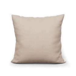 MILAS poszewka welurowa beżowa gładka 40x40 cm