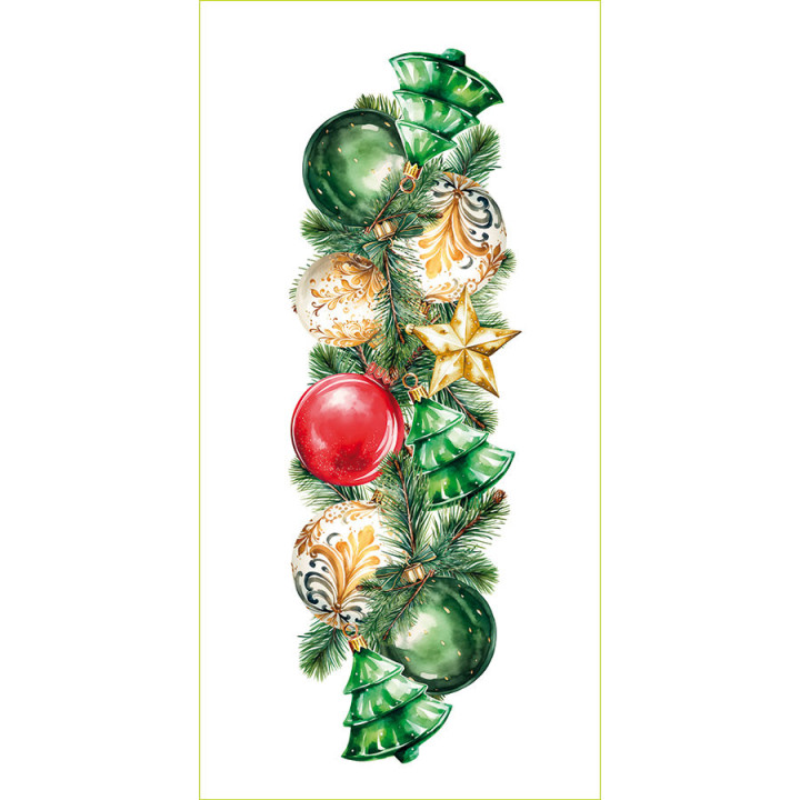 Bieżnik świąteczny NINA bombki 60x120 cm – Markizeta