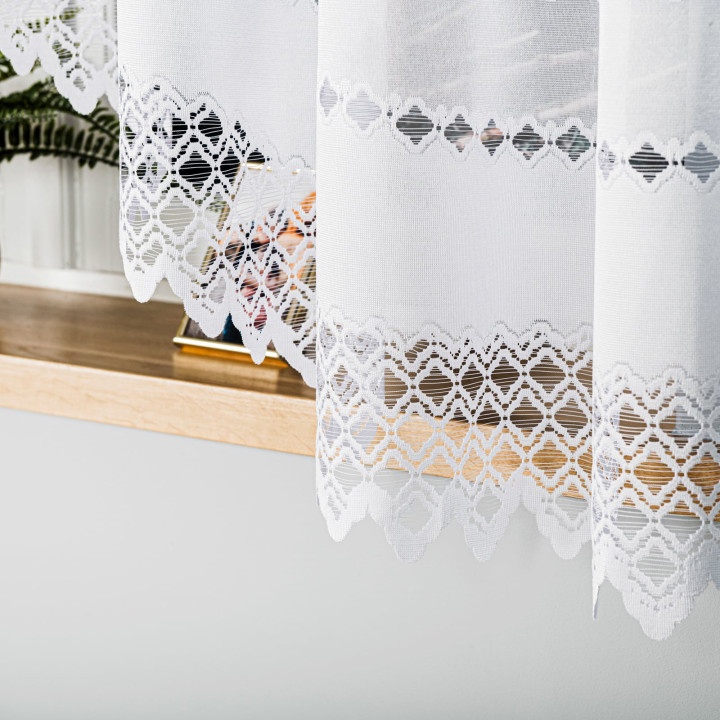 FILOMENA firanka żakardowa biała 340x170 cm