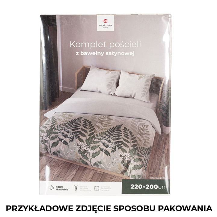 FERNA Komplet pościeli z bawełny satynowej 160x200cm 100092