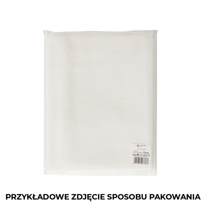 SUMMER serweta z haftem biała w kwiaty 85x85 cm