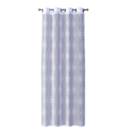 EMBER Firana gotowa na przelotkach, szerokość 140cm x wysokość 250cm, kolor 001 biały