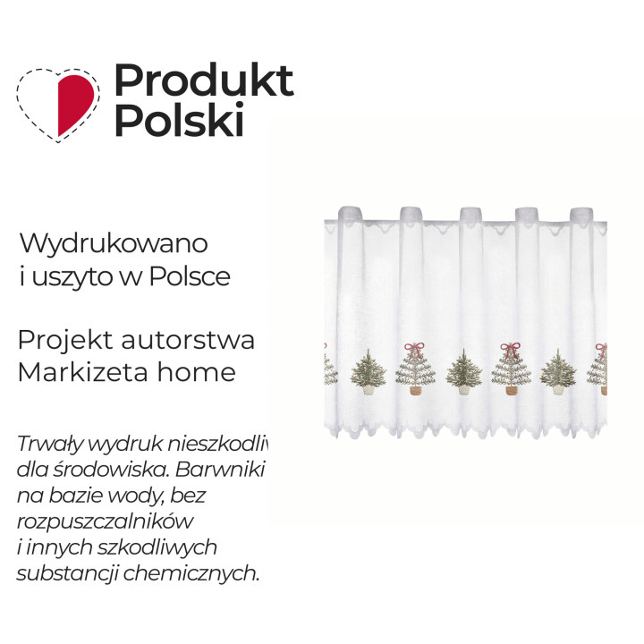 SZYSZKOWY LAS Z EFEKTEM WYSZYWANIA Zazdrostka z żakardu · beżowy · 100x50 cm