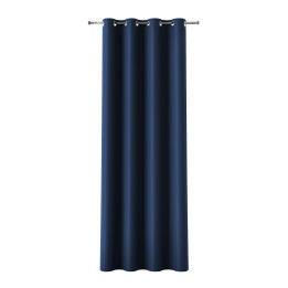 DONA Zasłona gotowa na przelotkach z tkaniny zaciemniającej blackout · granatowy · 140x230 cm