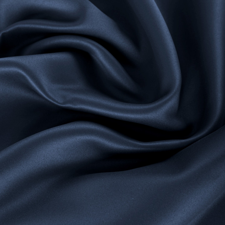 DONA Zasłona gotowa na przelotkach z tkaniny zaciemniającej blackout · granatowy · 140x230 cm