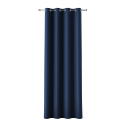 DONA Zasłona gotowa na przelotkach z tkaniny zaciemniającej blackout · granatowy · 140x240 cm