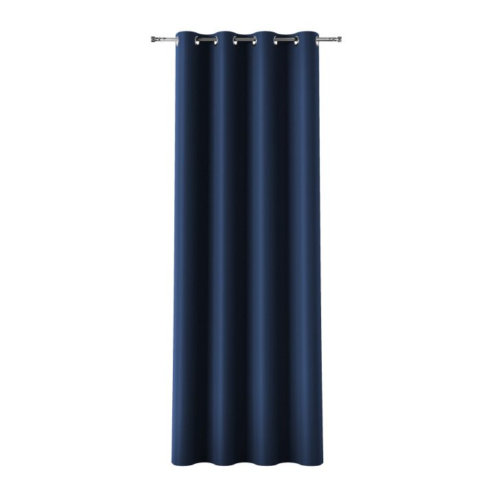 DONA Zasłona gotowa na przelotkach z tkaniny zaciemniającej blackout · granatowy · 140x240 cm