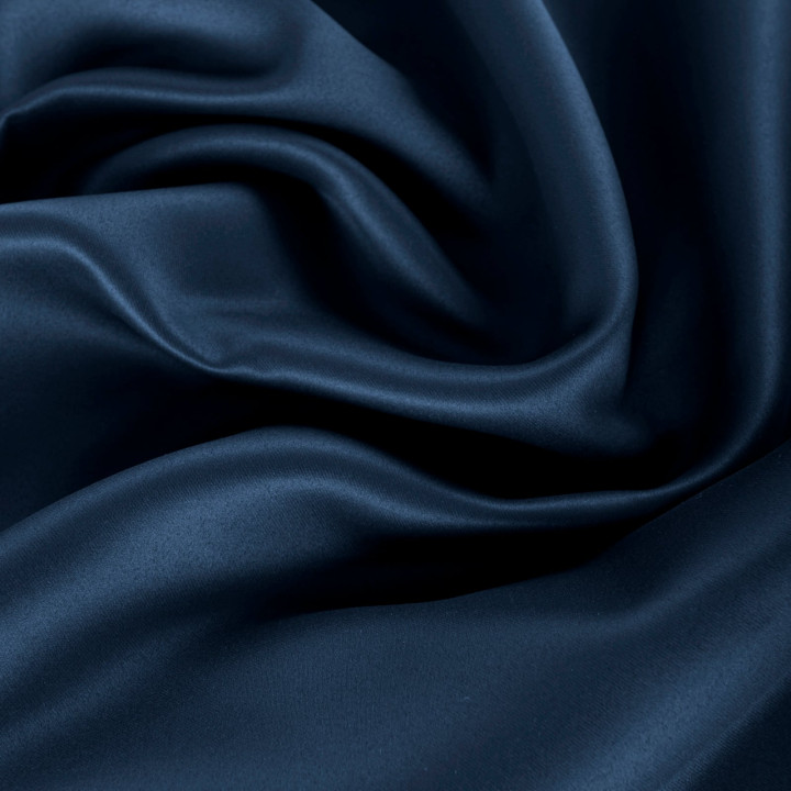 DONA Zasłona gotowa na przelotkach z tkaniny zaciemniającej blackout · granatowy · 140x240 cm