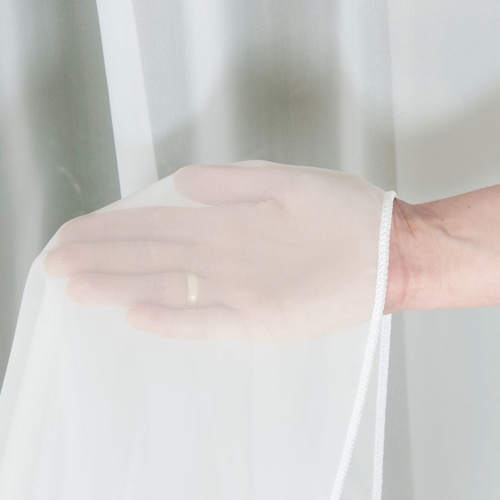 Woal z ołowianką, wysokość 305cm, kolor 012 kremowy