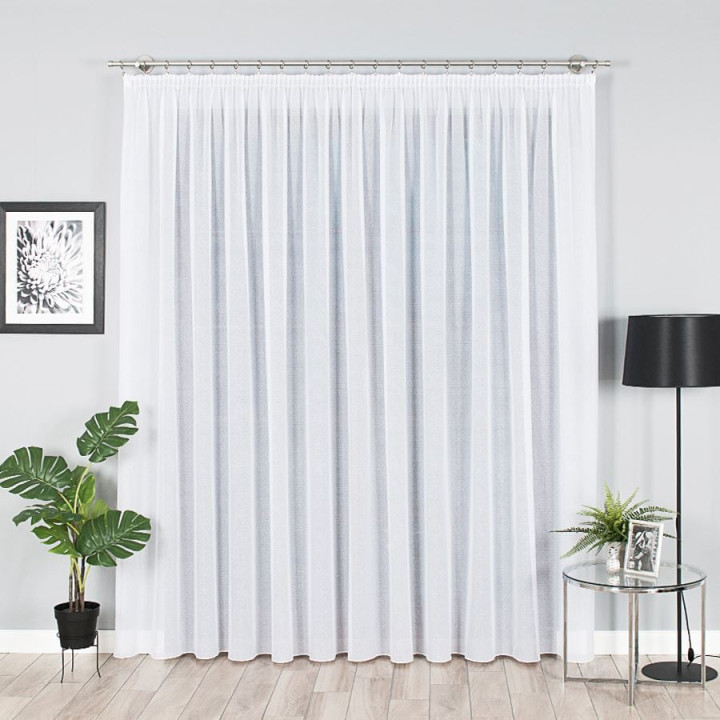 Firanka fantazyjna, wysokość 330cm, kolor 001 biały