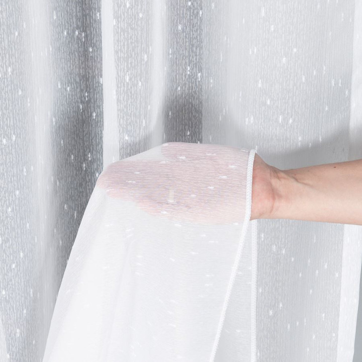 Firanka fantazyjna z ołowianką, wysokość 330cm, kolor 001 biały