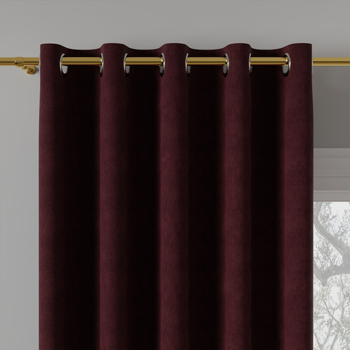 MILAS Tkanina dekoracyjna, wysokość 290cm, kolor 046 burgundowy