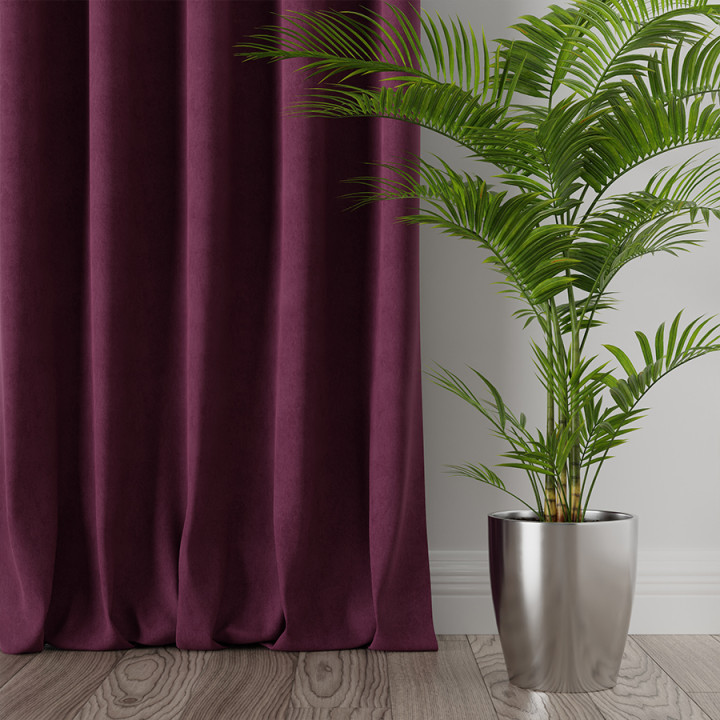MILAS Tkanina dekoracyjna, wysokość 290cm, kolor 028 purpurowy (do wyczerpania zapasu)