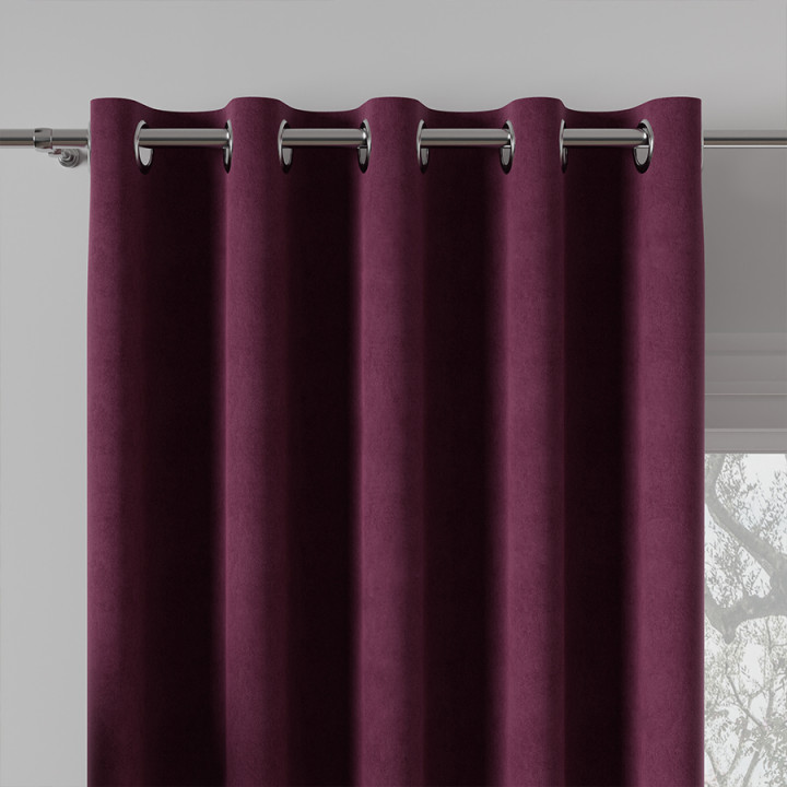 MILAS Tkanina dekoracyjna, wysokość 290cm, kolor 028 purpurowy (do wyczerpania zapasu)
