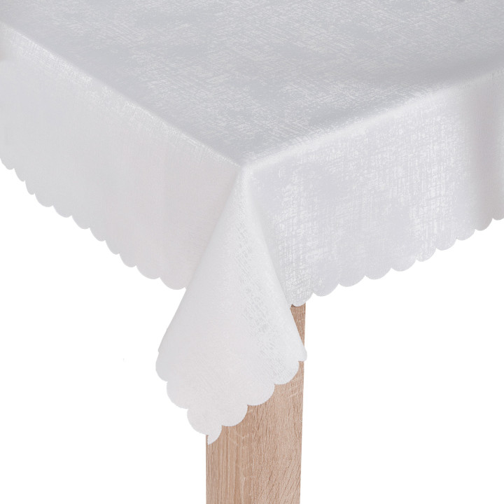 PELA Tkanina obrusowa wodoodporna, wysokość 330cm, kolor 001 biały