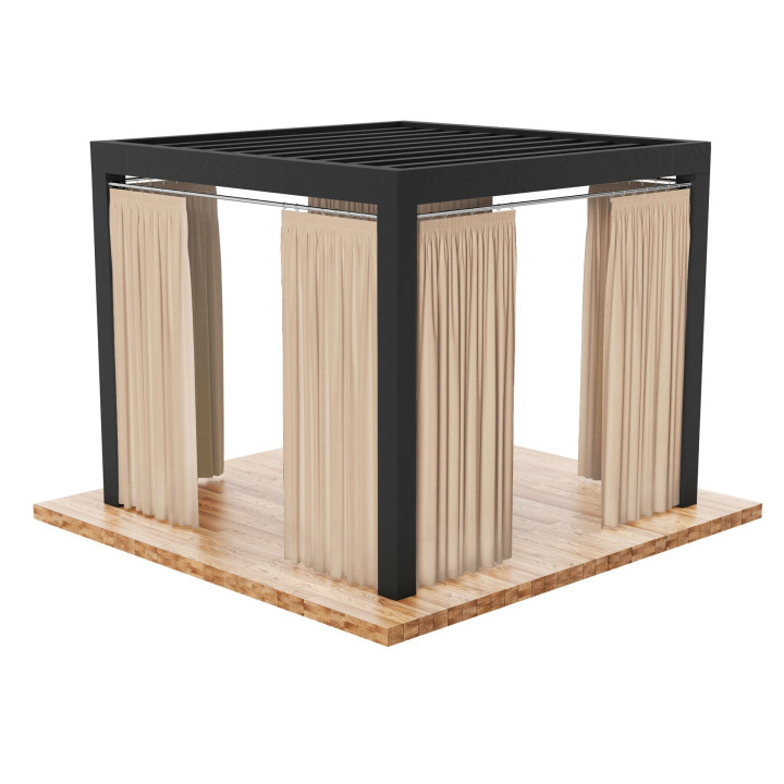 BELIS Tkanina dekoracyjna zewnętrzna premium, szerokość 150 cm, kolor 004 beżowy