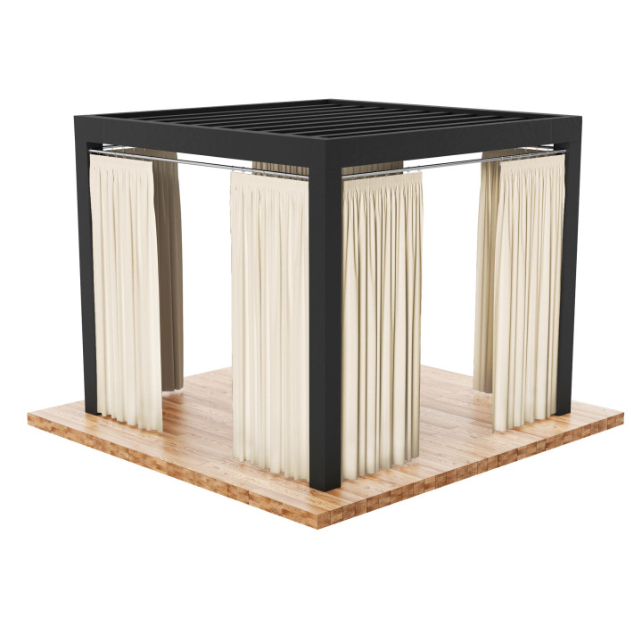 BELIS Tkanina dekoracyjna zewnętrzna premium, szerokość 150 cm, kolor 014 kremowy