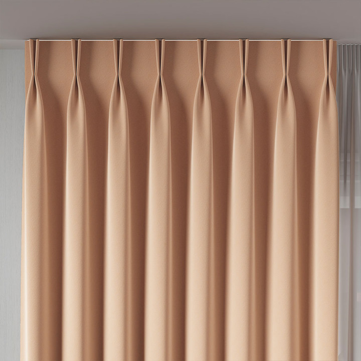 SERINA Tkanina dekoracyjna, wysokość 300cm, kolor 042 cielisty