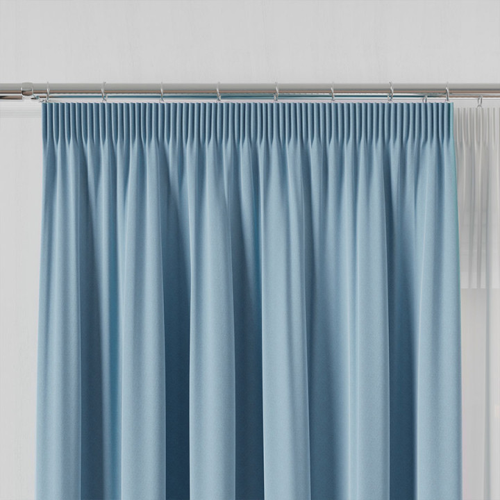 SERINA Tkanina dekoracyjna, wysokość 300cm, kolor 073 baby blue
