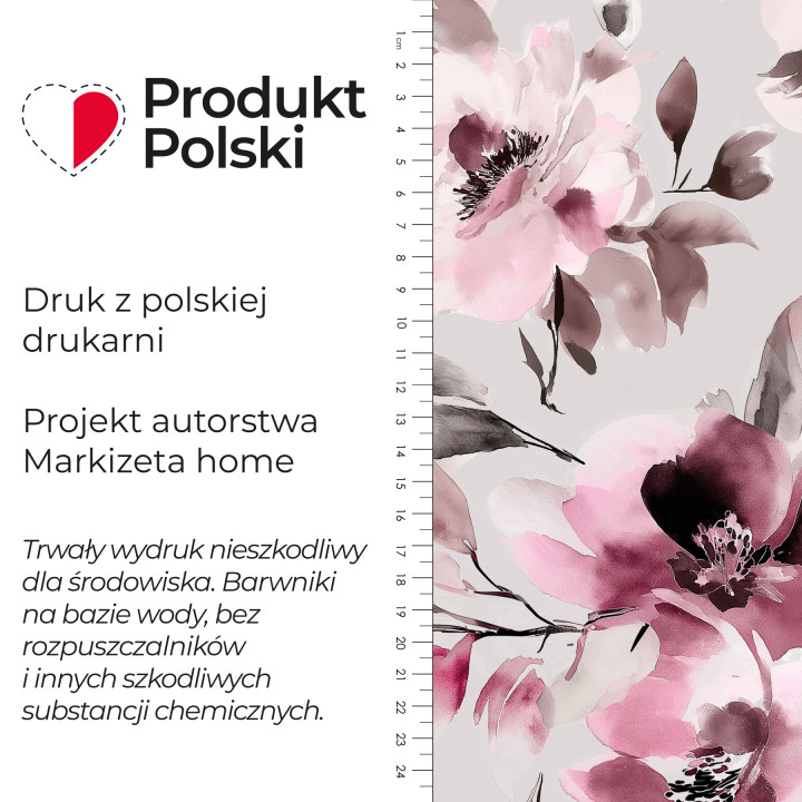 FLORENCJA Tkanina dekoracyjna NINA WODOODPORNA, 160cm, kolor 005 szary