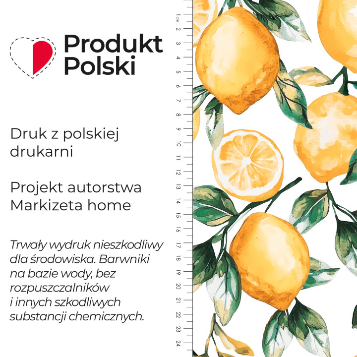 CYTRYNY Tkanina dekoracyjna typu MILAS, szerokość 165cm, kolor 001 biały
