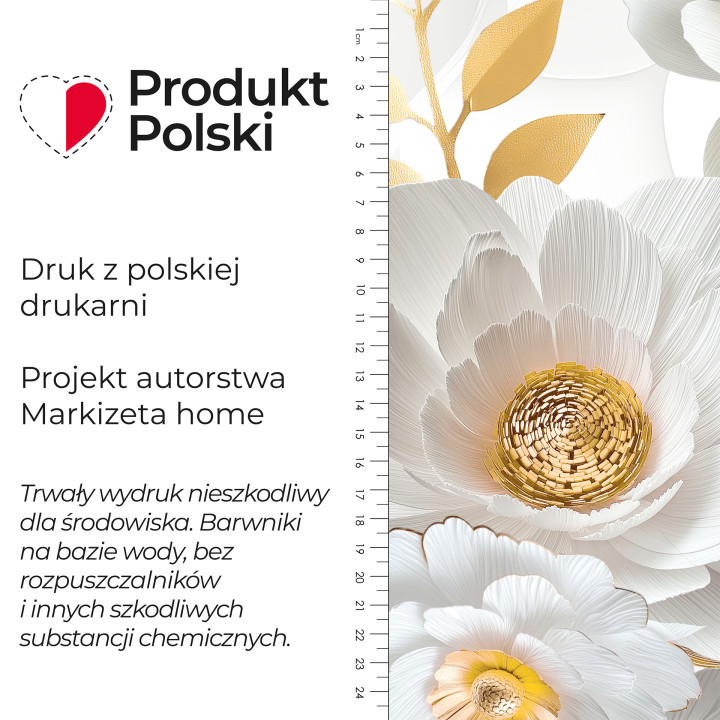 GOLDENIA Tkanina dekoracyjna NINA WODOODPORNA, 160cm, kolor 001 biały