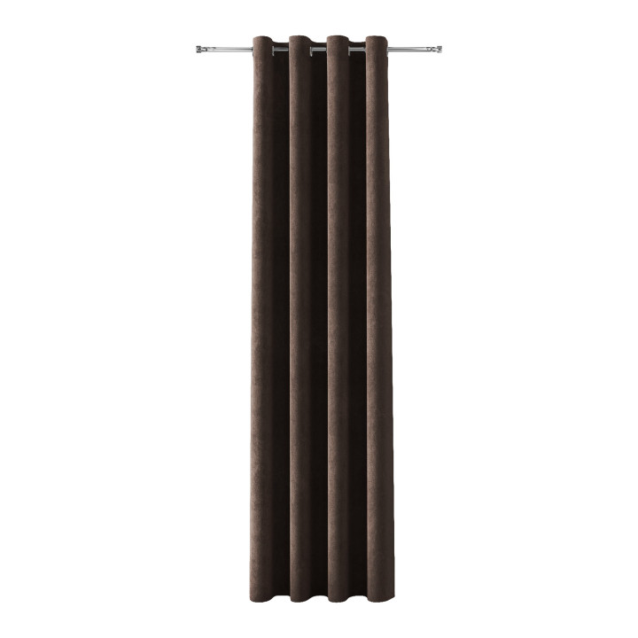 SOFT Tkanina dekoracyjna, wysokość 285cm, kolor 009 ciemny chłodny brązowy