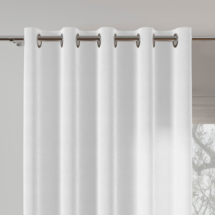 VELVI Tkanina dekoracyjna, wysokość 300cm, kolor 100 offwhite