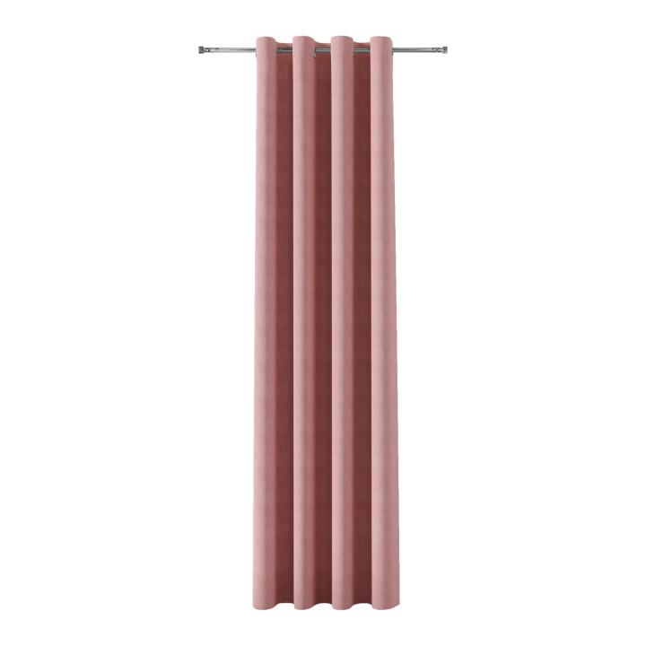 MILAS Tkanina dekoracyjna, wysokość 300cm, kolor 019 pudrowy różowy, ciemny