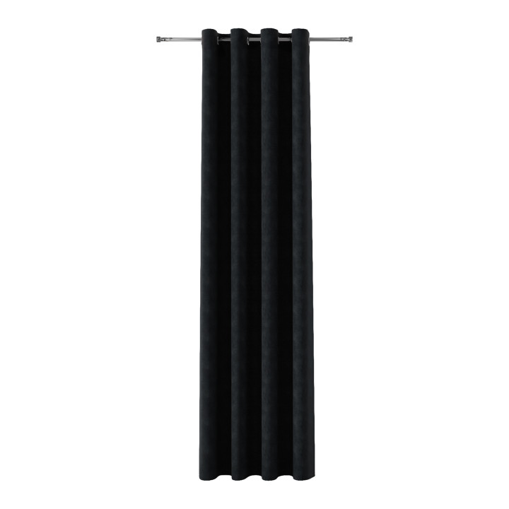 MILAS Tkanina dekoracyjna, wysokość 300cm, kolor 039 czarny