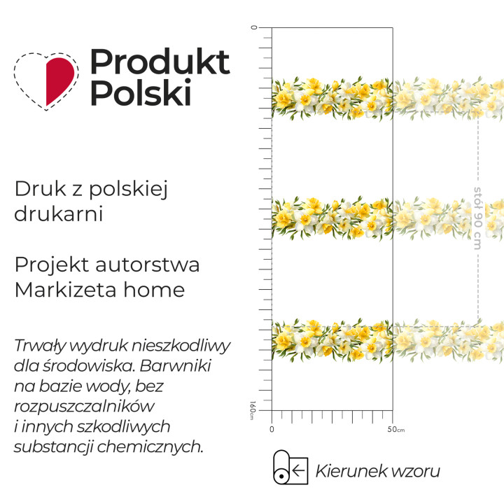 ŻONKILE Tkanina dekoracyjna wodoodporna NINA · żółty · szerokość 160 cm cm