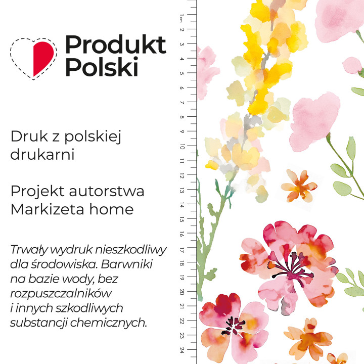 ZAPACH LATA Tkanina dekoracyjna NINA WODOODPORNA, 160cm, kolor 009 wielokolorowy