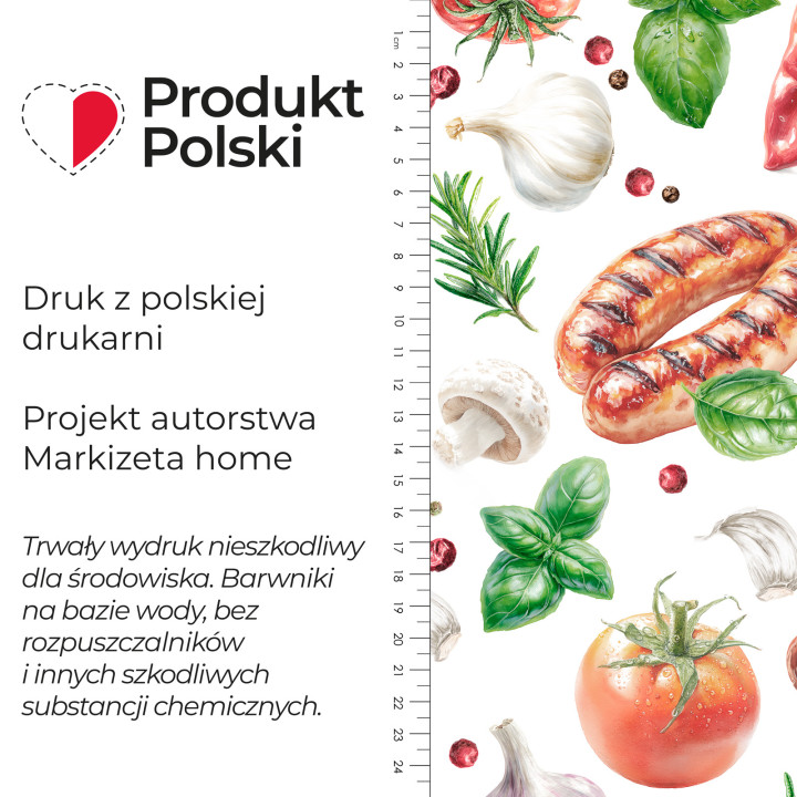 GRILOWA UCZTA Tkanina dekoracyjna NINA WODOODPORNA, 160cm, kolor 003 czerwony