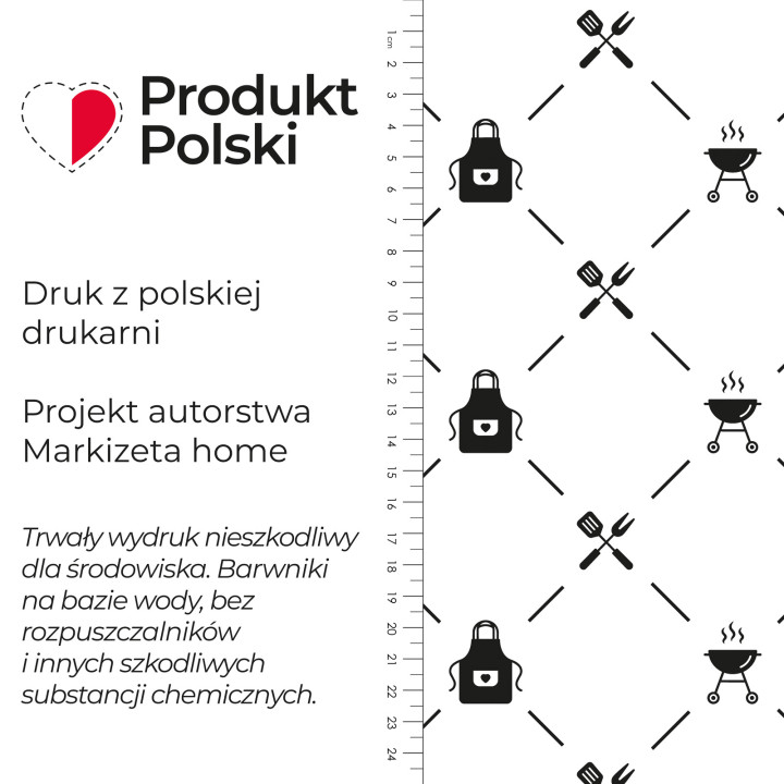 KLASYCZNY GRIL Tkanina dekoracyjna NINA WODOODPORNA, 160cm, kolor 006 czarny