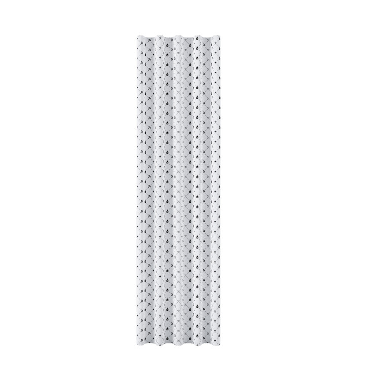 KLASYCZNY GRIL Tkanina dekoracyjna NINA WODOODPORNA, 160cm, kolor 006 czarny