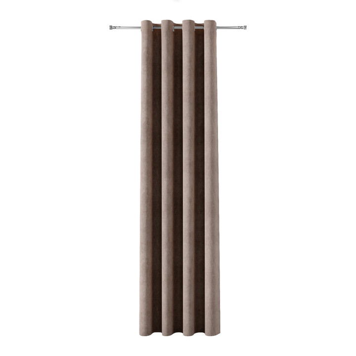 SOFT Tkanina dekoracyjna, wysokość 300cm, kolor 025 szarobrązowy