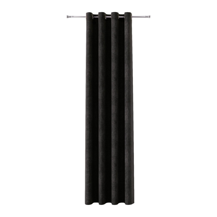 SOFT Tkanina dekoracyjna, wysokość 300cm, kolor 028 czarny