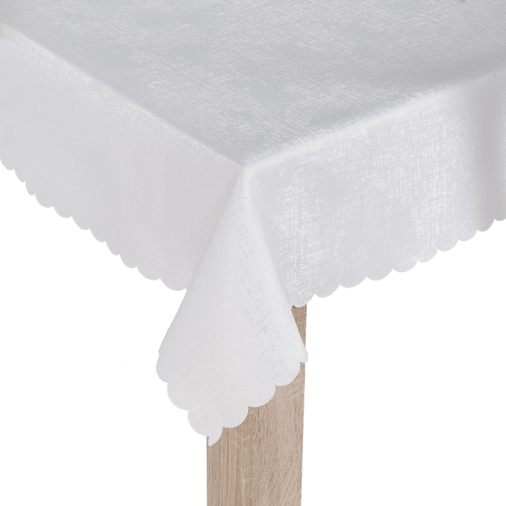 PELA Tkanina obrusowa wodoodporna, szerokość 150cm, kolor 001 biały