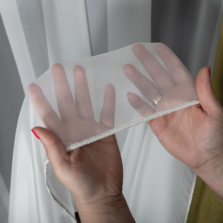 IRMINA Firanka z ołowianką, wysokość 300cm, kolor 002 kremowy