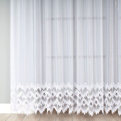 018989 Firanka żakardowa · biały · wysokość 220 cm