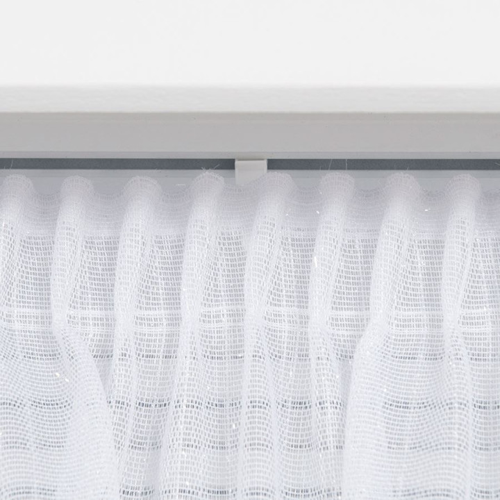 Firanka fantazyjna z ołowianką, wysokość 300cm, kolor 001 biały
