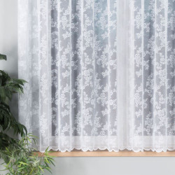 090375 Firanka żakardowa · biały · wysokość 160 cm