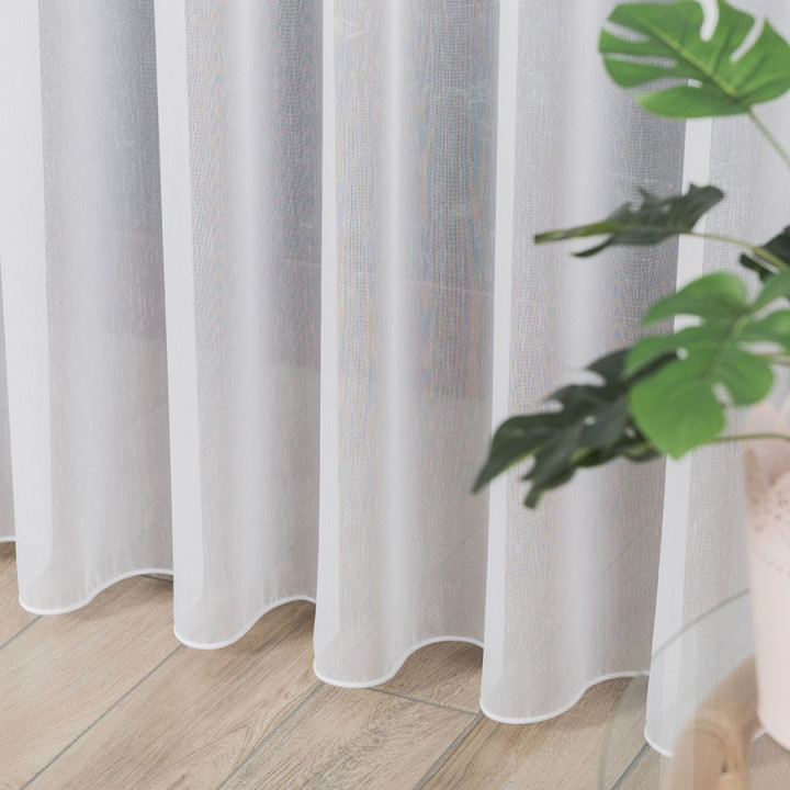 Firanka fantazyjna z ołowianką, wysokość 300cm, kolor 001 biały