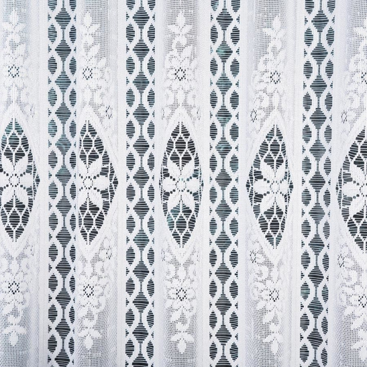 Zazdrostka żakardowa panelowa, wysokość 70cm, kolor 001 biały
