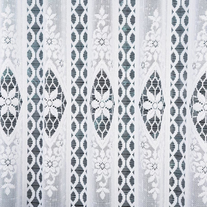 Firanka żakardowa panelowa, wysokość 120cm, kolor 001 biały