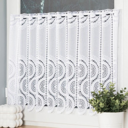 Zazdrostka żakardowa panelowa, wysokość 50cm, kolor 001 biały